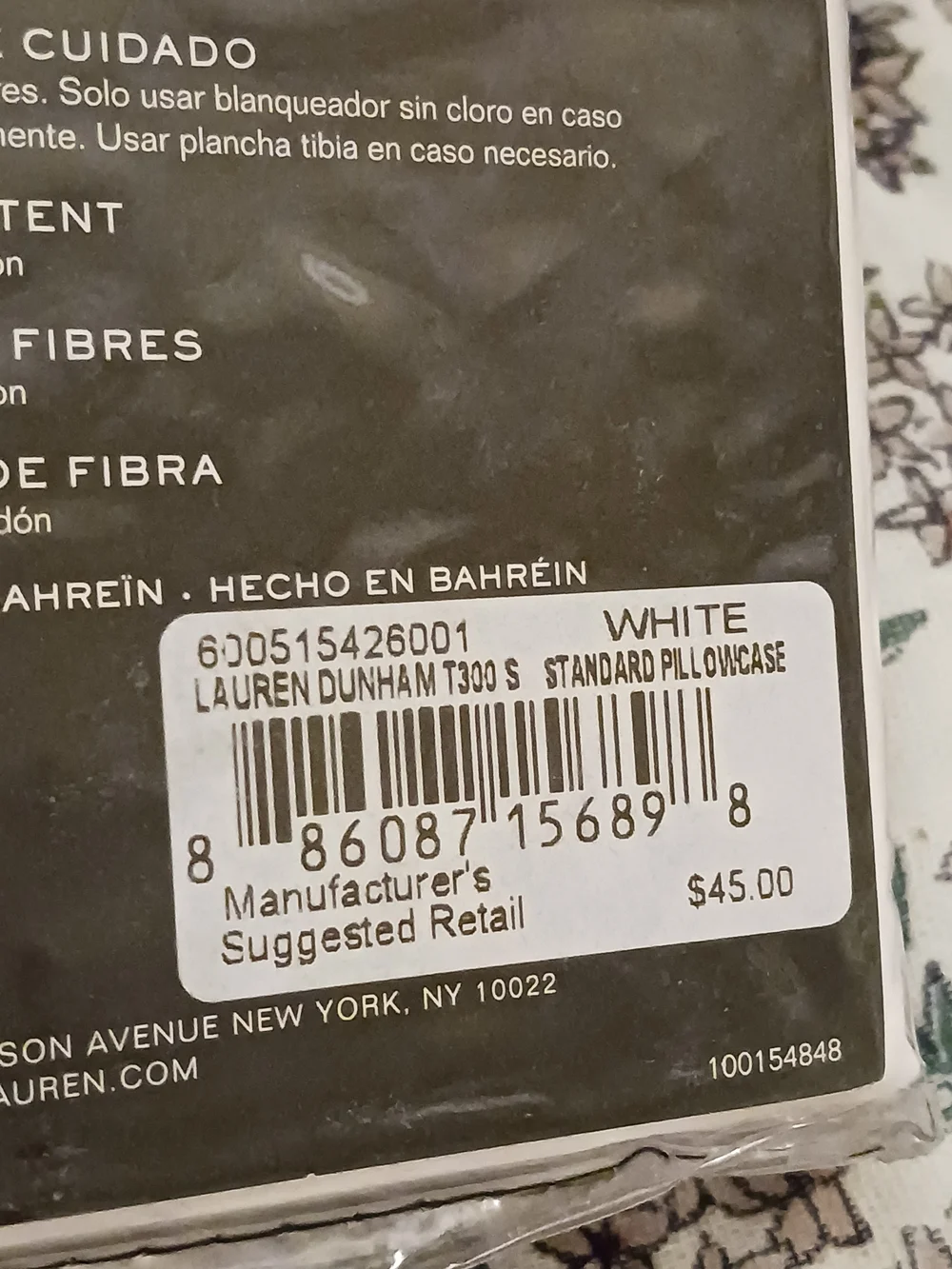 Ralph Lauren Dunham Sateen Standard Pillowcases - White 300 Thread Count